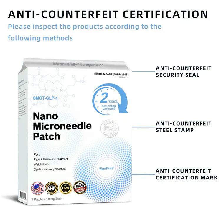 【WarmFamily® Official Store】Tirzepatide Nano Microneedle Patch 🇺🇸👨‍⚕️（Zero Pain, 24/7 Release | Lose 20lbs FAST | 90% Sugar Drop | ）
