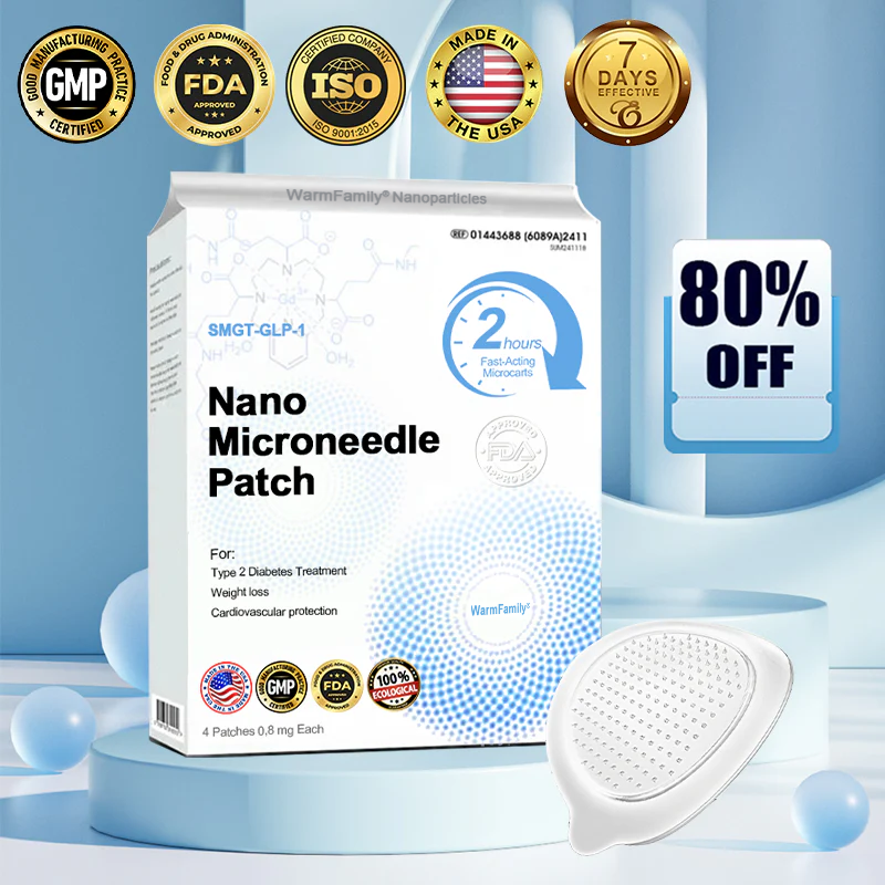 【WarmFamily® Official Store】Tirzepatide Nano Microneedle Patch 🇺🇸👨‍⚕️（Zero Pain, 24/7 Release | Lose 20lbs FAST | 90% Sugar Drop | ）