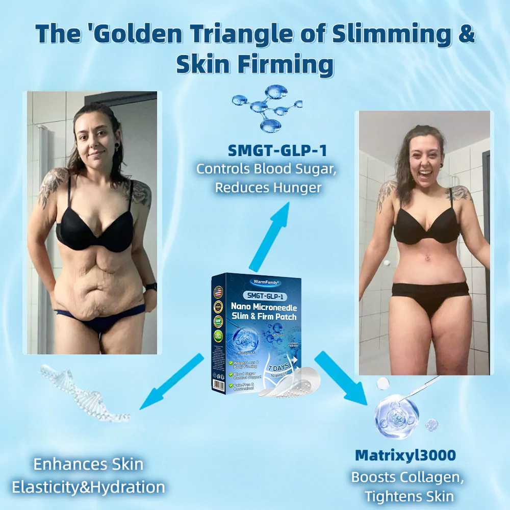 Clinically proven | WarmFamily®✅ SMGT-GLP-1 Nano Microneedle Patch with Collagen & Matrixyl 3000 | Obesity,Cardiovascular Diseas, Diabetes, Sleep Apnea, Joint Problems and More"