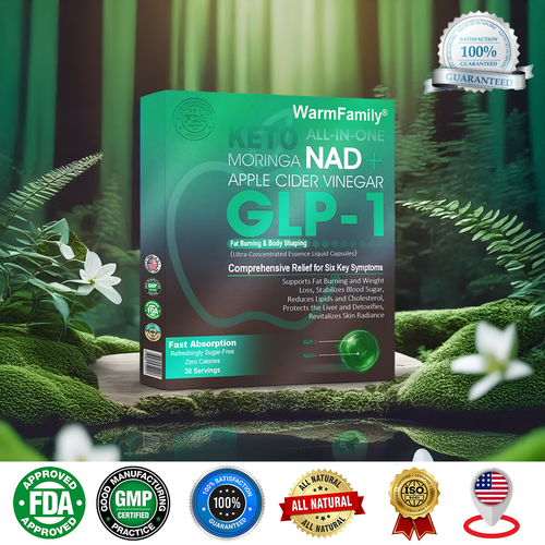 [Official Store] WarmFamily® GLP-1 Slimming Essence Pearls 🍏｜Triple Action: NAD⁺, Moringa & ACV｜⚡ Fast Fat Burn & Metabolic Balance｜Backed by Obesity Research Experts